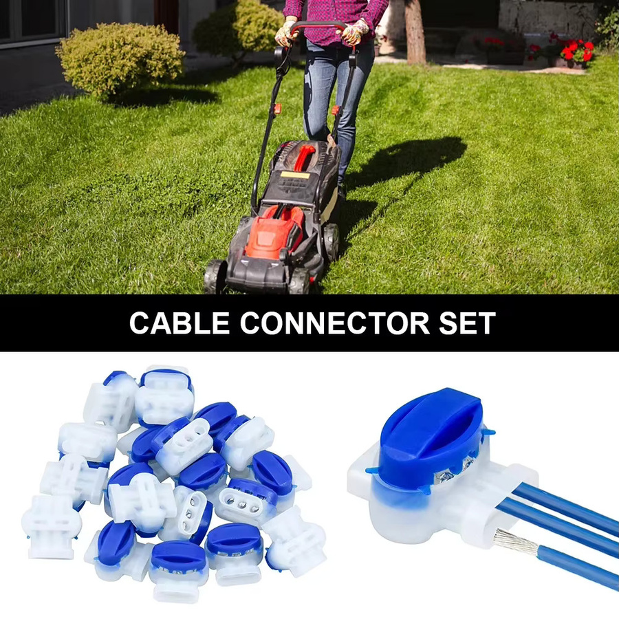 APWIKOGER Kabelverbinder-Set wasserdichte Steckverbinder und Verbindungsklemmen ohne Abisolieren für Gardena, Husqvarna, Worx und Robomow Rasenmäher - Bild 5