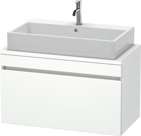 Duravit Waschtischunterschrank Com DuraStyle in Weiß Matt für Konsole mit 1 Auszug, Breite: 90 cm, Tiefe: 47,8 cm, Höhe: 51,2 cm - Bild 1