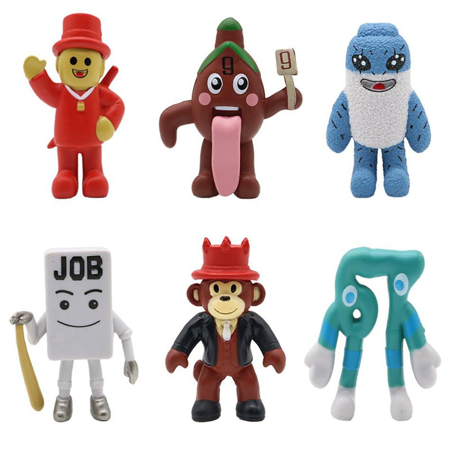 Yiran toy 1 Steal a Brainrot Figuren Puppen Blau PVC 3-6 Jahre - Bild 2