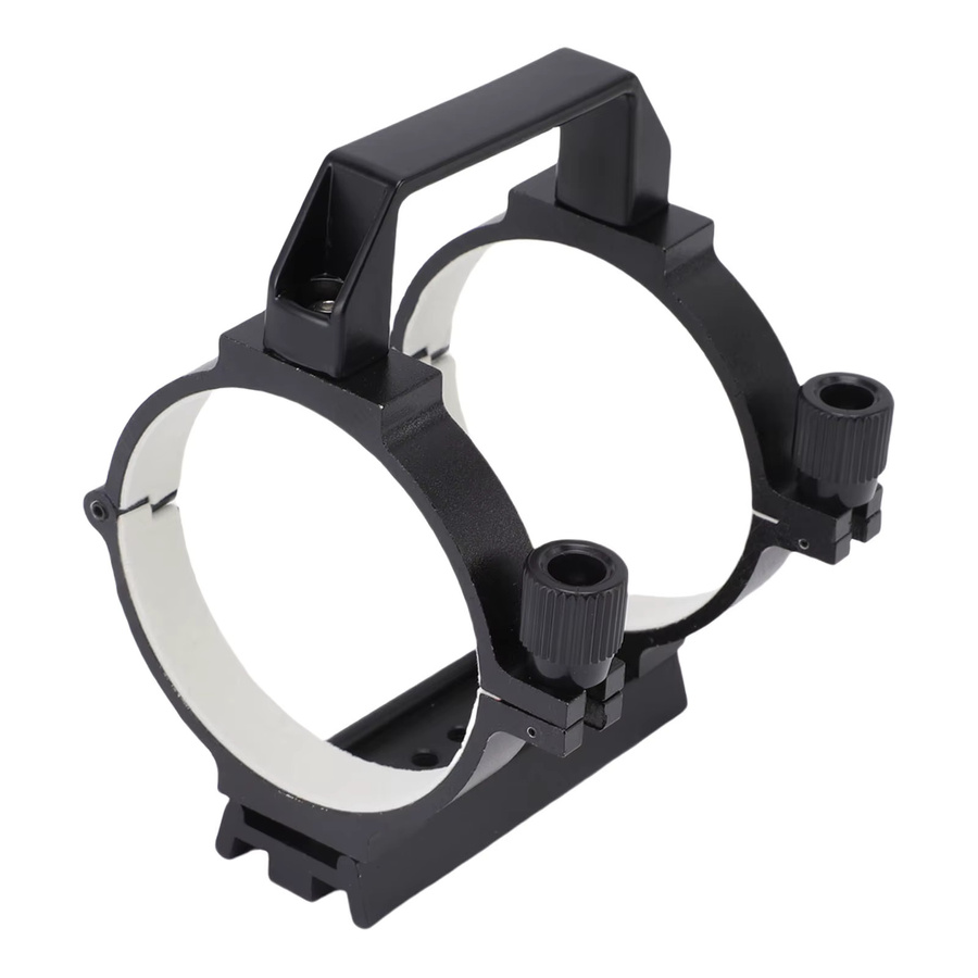 Optischer Teleskoprohrring aus Aluminiumlegierung mit Polsterstreifen in Schwarz für astronomische Teleskope von 80 mm bis 90 mm - Bild 2