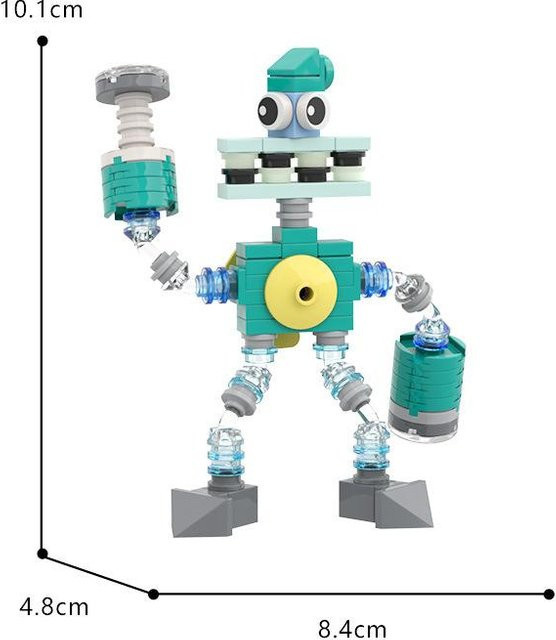 BuildMoc Mein Gesangsmusik-Chor Wubbox Roboter Figuren, Bausteine Set, ab 14 Jahre - Bild 1