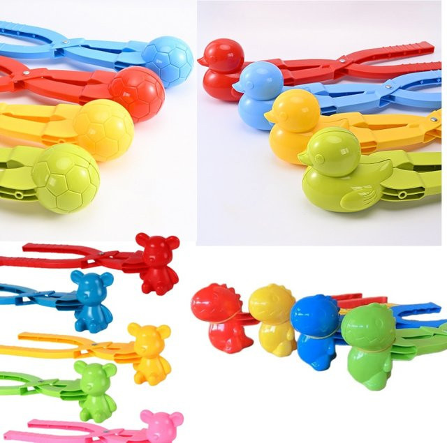 Meade Schneeball Maker Clip, Herz Schneeflocke Ente Form, Spielzeug - Bild 1