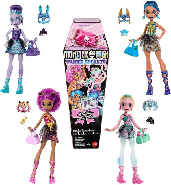 Mattel Monster High Buried Secrets Mystery Puppe mit 5 Zubehörteilen - Bild 1