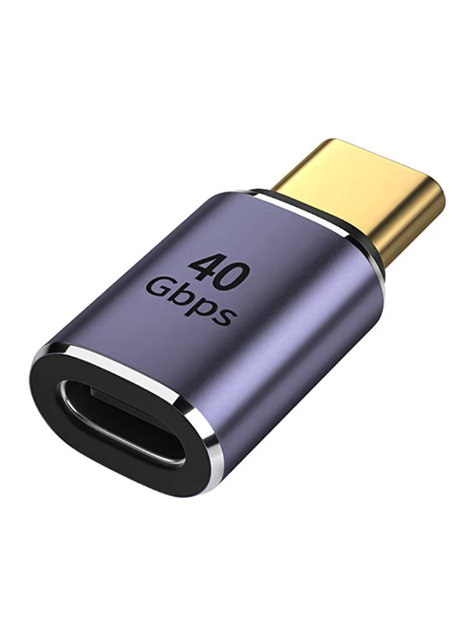 NNBILI USB4.0 Typ C auf Typ C Adapter mit 90-Grad-Winkel, 40 Gbit/s Datenübertragung und 100 W Schnellladefunktion, unterstützt 8K60Hz für MacBook und andere Geräte - Bild 7