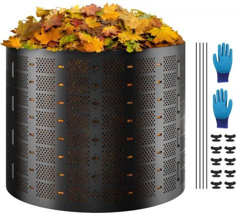 VEVOR Komposter für den Außenbereich, erweiterbarer Kompostbehälter mit 832,8 l Fassungsvermögen zur schnellen Herstellung von fruchtbarem Boden - Bild 1