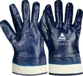 Hase Chemnitz Lite Nitrilhandschuhe aus Baumwolle Blau Größe 12 - Bild 1
