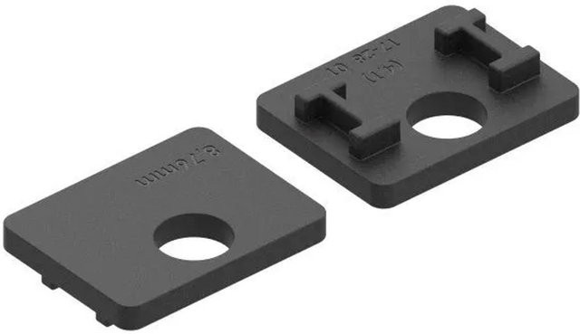 FeNau Gummieinlage für Glas 8,76 mm VSG für Glasklemme Modell 26, Schwarz - Bild 1