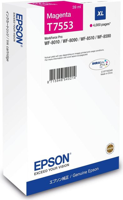 Epson T7553 Tintenpatrone XL Magenta 39 ml - Bild 1