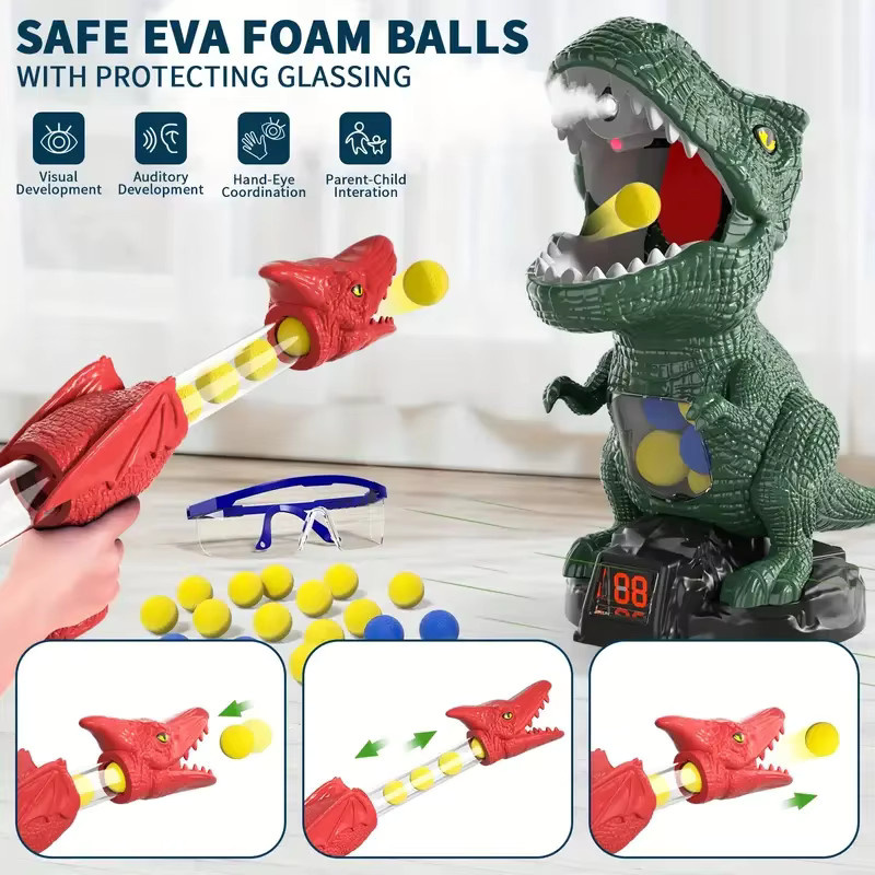 KNYYSECQ Kampf meinen Dinosaurier, Soft-Bullet-Pistole, Dinosaurier - Bild 2