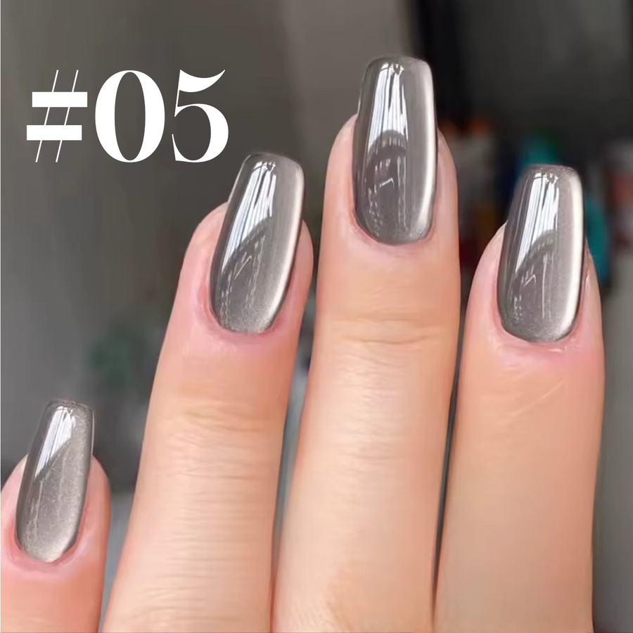 MIANEL NAIL Cat Eye Nagellack, Grau Schwarz, 12 ml, Unisex - Bild 4