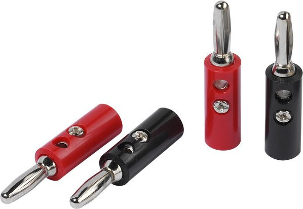 Vivanco Bananenstecker rot schraubbar für Kabel bis max. 2 mm² - Bild 1
