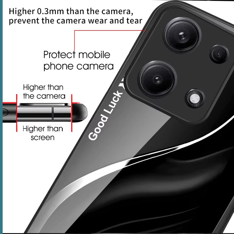 Schutzhülle für OPPO A6 Pro 5G und 4G mit gehärteter Glasrückseite in Farbverlauf, Schwarz/Mehrfarbig - Bild 4
