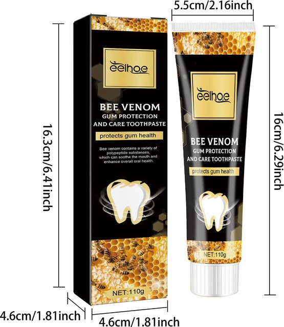 EELHOE Zahnpasta mit Bienengift-Extrakt, Minzextrakt, Propolis-Extrakt - Bild 1