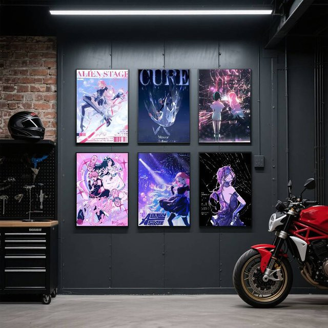 Kayou Alien Stage Sua und Mizi Poster Kunstdruck im Anime-Stil, Mehrfarbig, B: 15,0 cm, H: 10,0 cm - Bild 1