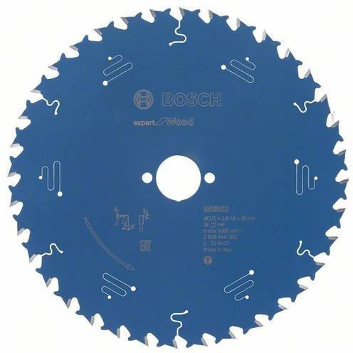 Bosch Expert Wood Kreissägeblatt mit 36 Zähnen, Durchmesser: 230 mm, Hartmetallbestückung, Blau - Bild 1