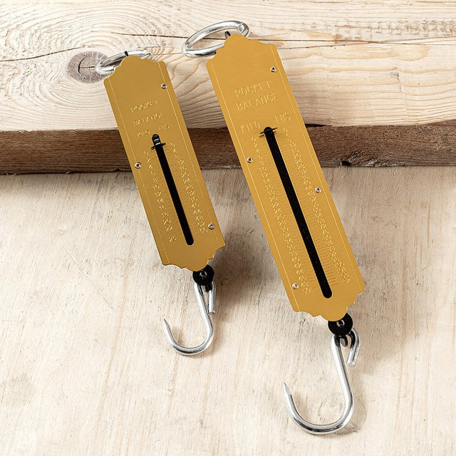 Kraft Werkzeuge Taschenfederwaage 2er-Set in Gold - Bild 1