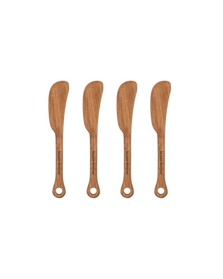 House Doctor Buttermesser Eys aus Holz 4 Stück - Bild 1