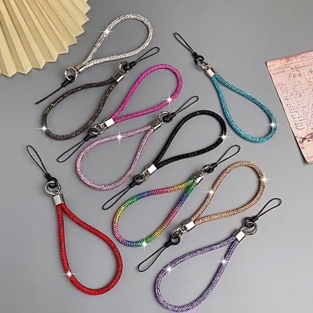 Telefon-Lanyard, Strass, Diamant-Kristall, Unisex - Bild 1