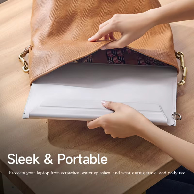 Llano Multifunktionaler Laptoptaschen Ständer für MacBook Air Pro 13,3/14 und Huawei Ultra-Slim Notebook in Grau - Bild 4