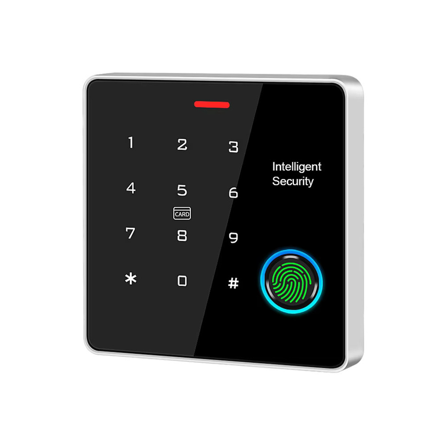 Asia-teco Digitales Fingerabdruck-Zugangskontrollsystem in Schwarz mit 125 kHz und 13,56 MHz, wasserdichtes elektronisches Türschloss - Bild 6