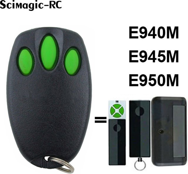 Merlin Garagenfernbedienung 433 MHz in Schwarz für E945 E943M E945M E950M und Motoren MR650EVO MR850EVO MT3850EVO MT100EVO MT60EVO - Bild 1