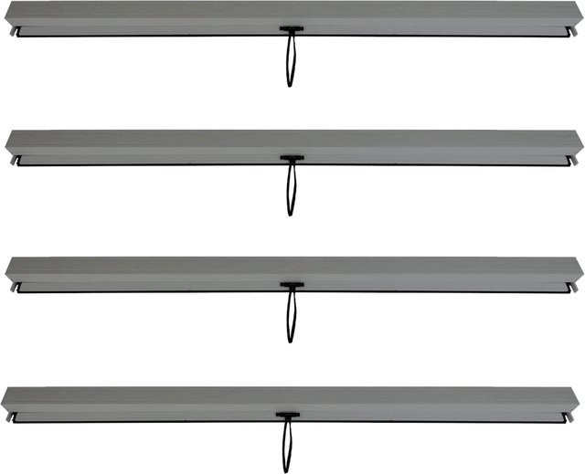 4er-Set Ersatzseitenwände für Pergola MCW-L46, sturmfeste Textil-Seitenwände für Pavillon, Farbe: Anthrazit, B x T: 300 x 300 cm - Bild 2