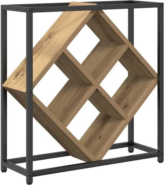 vidaXL Weinregal Artisan-Eiche in Braun aus Holzwerkstoff, B/T/H: 51 x 18 x 52,5 cm - Bild 1