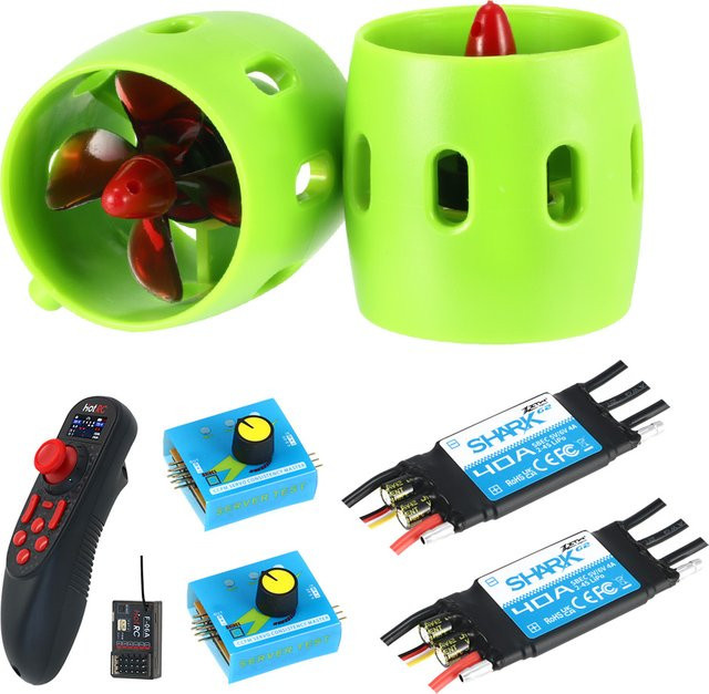 U-Angel-1988 Unterwasser 2KG 4-Blatt CW/CCW Thruster Motor Bürstenlos 40A ESC Tester Combo, Funksystem Sender DS650, Set / Bundle, ab 14 Jahre - Bild 1