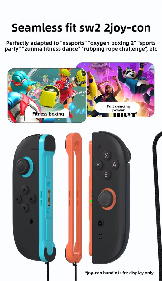 MITHRAS Handgelenk-Gurt für Switch 2 Gamepad mit Aufhängeseil und Controller-Halterung in Blau - Bild 3