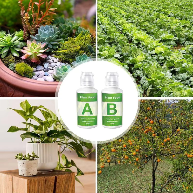 Dünger AB Zweiteiliges Set Flüssiger Pflanzendünger für Hydrokultur, Gemüse, Blumen und Rasen - Bild 4