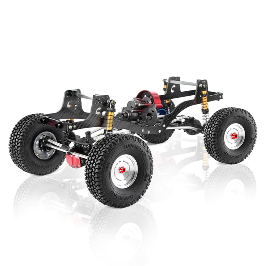 RED SPIDER Carbonfaser-Chassis-Kit Rahmenträger, 1/10 RC Crawler Upgrade-Teile - Bild 2