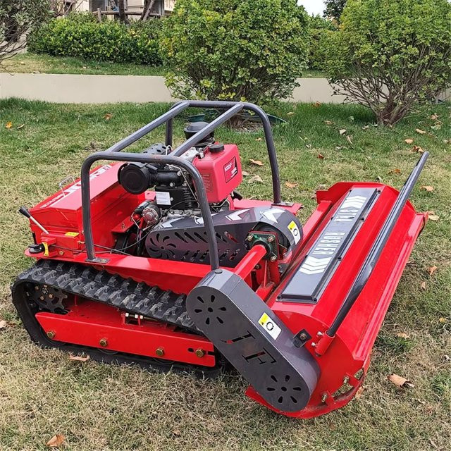Ferngesteuerter Roboter-Rasenmäher mit Null-Rotationsschiene in Rot mit CE-EPA-Zertifizierung - Bild 1