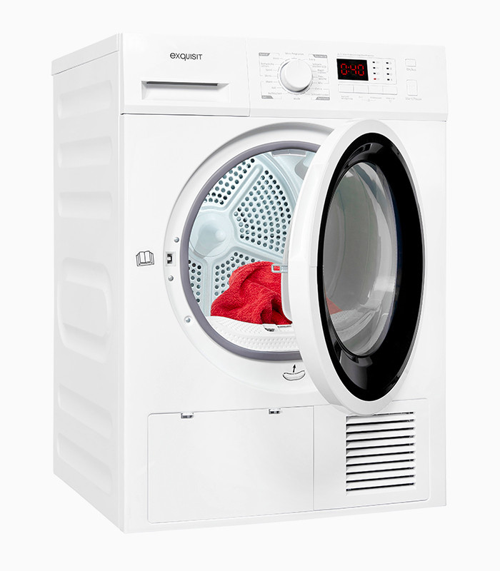 Exquisit TWP801-030 Wärmepumpentrockner, Weiss, B/T/H: 59,5 x 59,5 x 85,0 cm - Bild 2