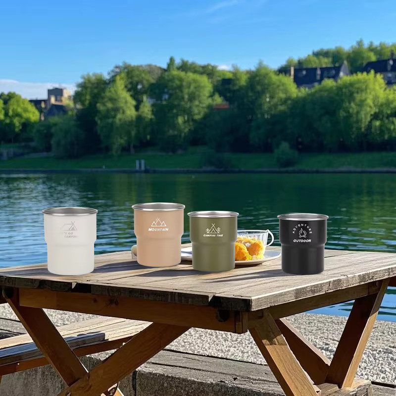 CampingCup Edelstahlbecher in verschiedenen Farben für Picknick, Wandern und Outdoor-Aktivitäten - Bild 4