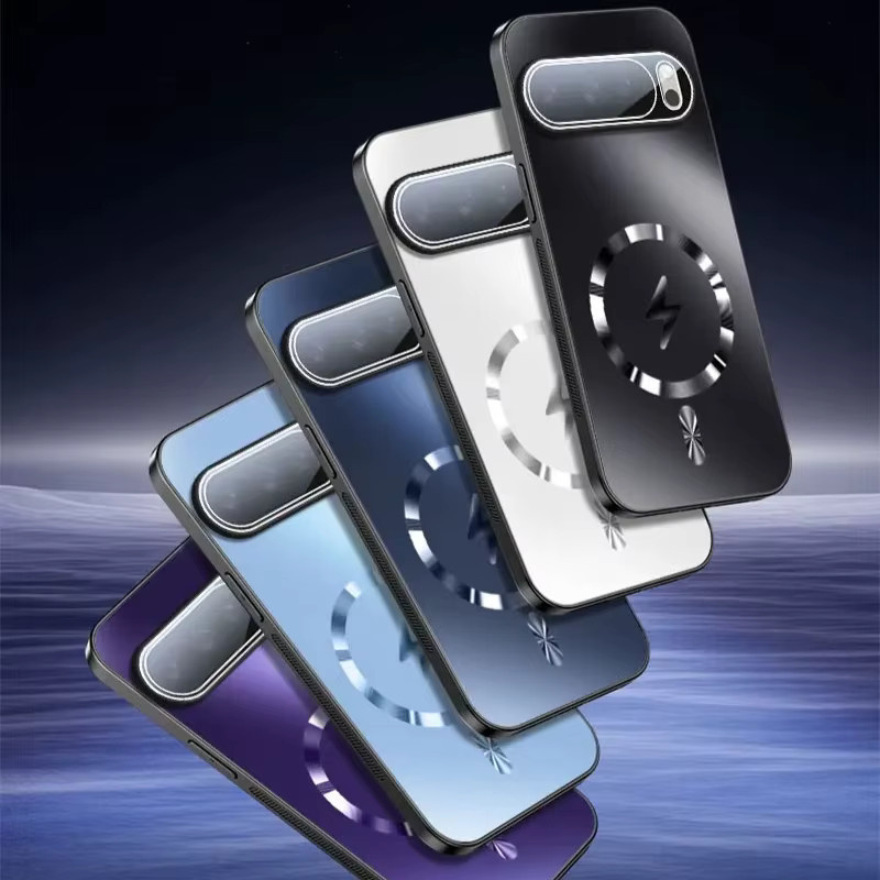AG Magnetische Nano Matte Lightning Schutzhülle für Google Pixel 10 Pro XL und Pixel 10 Pro, stoßfest, Schwarz und Blau - Bild 5