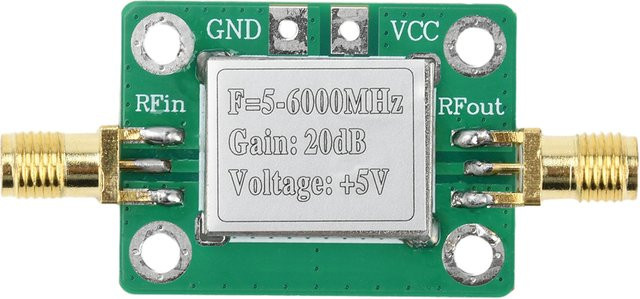 Breitband RF Low Noise Signal Verstärker Modul 5-6 GHz mit 20dB Gain und 5VDC Betrieb - Bild 1