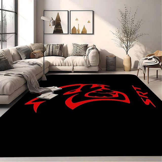 S-SRT Fußmatte im nordischen Stil mit Logo-Design, Schwarz, B/T: 60 x 40 cm - Bild 1