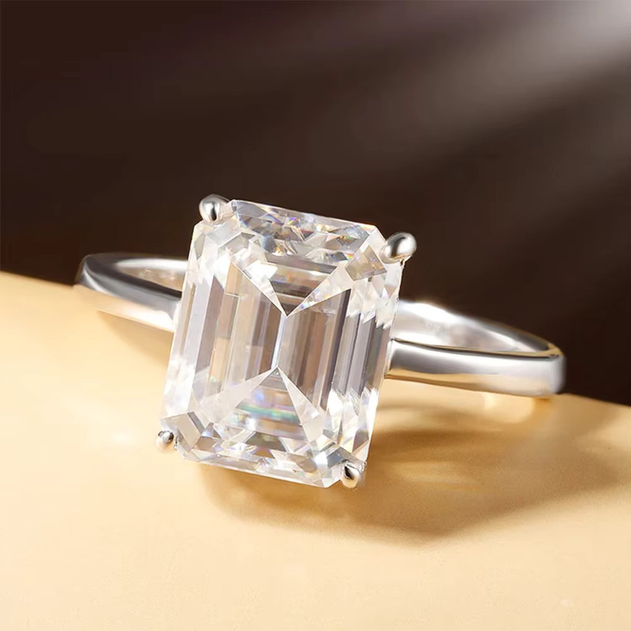 Houtros Moissanit-Ring, 925 Silber, Damen - Bild 3