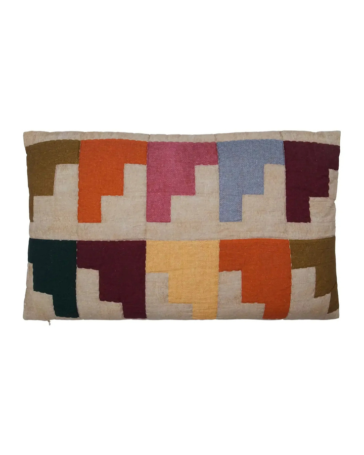 House Doctor Kissenbezug Block Multi in Graphic mit Baumwolle, B/H: 50 x 30 cm - Bild 1