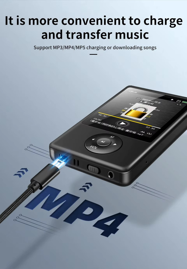 HDmatters USB-C zu Mini-USB 5-Pin OTG Kabel, geflochtenes Lade- und Datensynchronisationskabel in Schwarz für GPS, MP4-Player und Dashcam - Bild 3