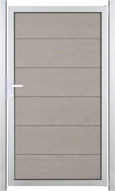 GroJaViento Zauntor Bi-Color Sand mit silbernem Rahmen, B/H: 100 x 180 cm - Bild 1
