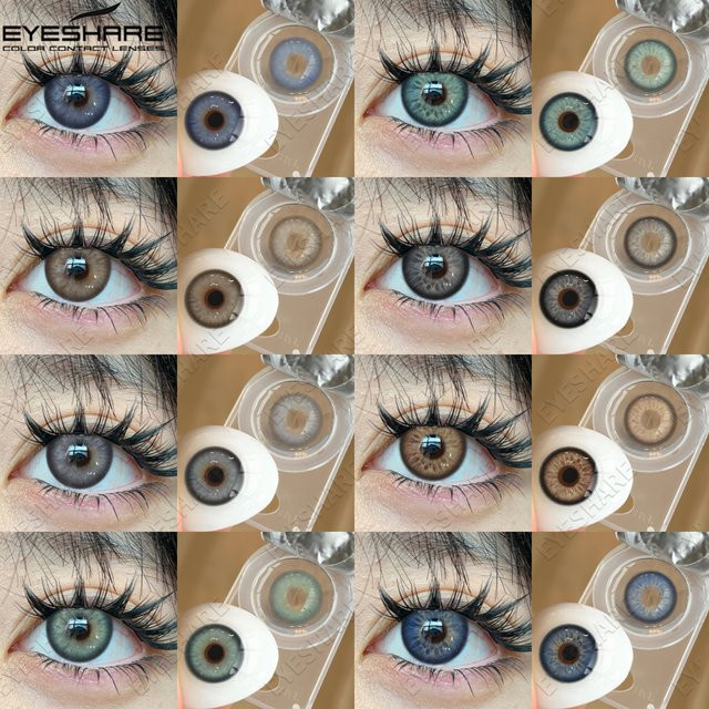 EYESHARE Farbige Kontaktlinsen blau, 2 Stück - Bild 1