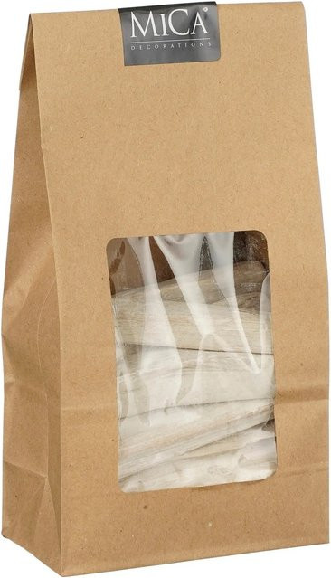 Mica Decorations Holzgranulat Weiß B: 11 cm, T: 6 cm, H: 23,5 cm - Bild 1