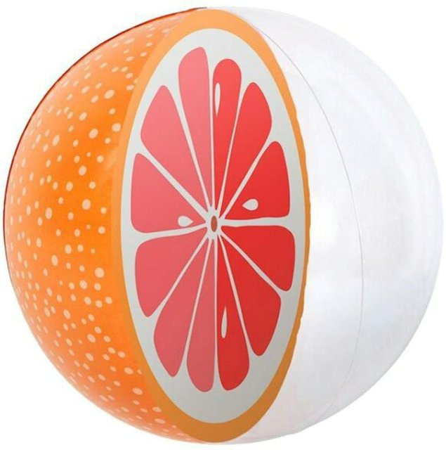Wosawe 3D Aufblasbarer Swimmingpool Wassermelone Ball, Orange, Kunststoff - Bild 1