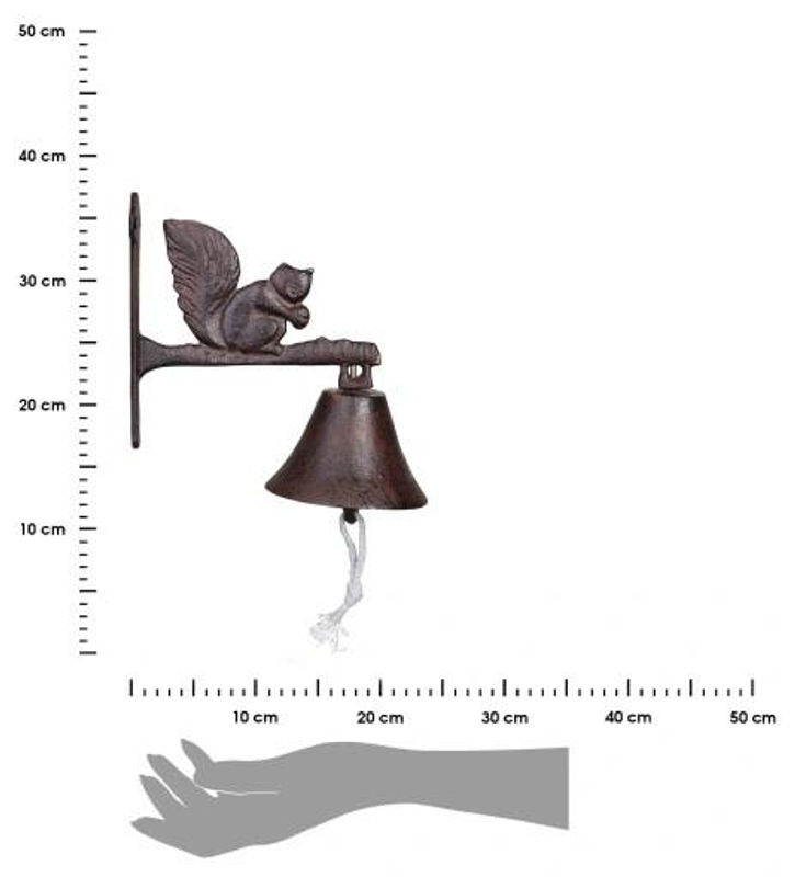 Retro Türklopfer Eichhörnchen aus Gusseisen zur Wandmontage - Bild 2
