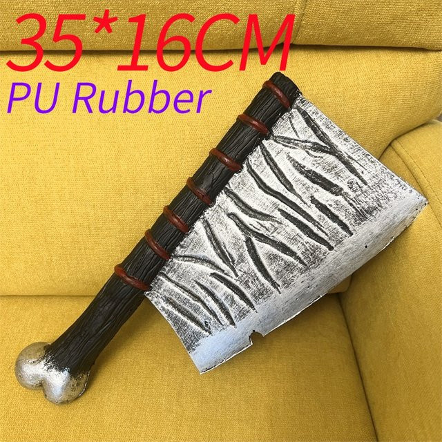 LeiNingYuan Schädel Knochen Messer Axt, Spielzeug, Gummi, Grau - Bild 1