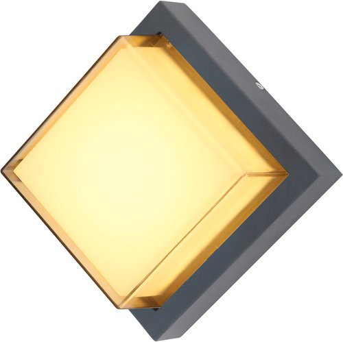 GLOBO LIGHTING Außenleuchte JALLA Wandleuchte aus Aluminiumdruckguss in Grau mit LED und Leuchtmittel, IP54 - Bild 1