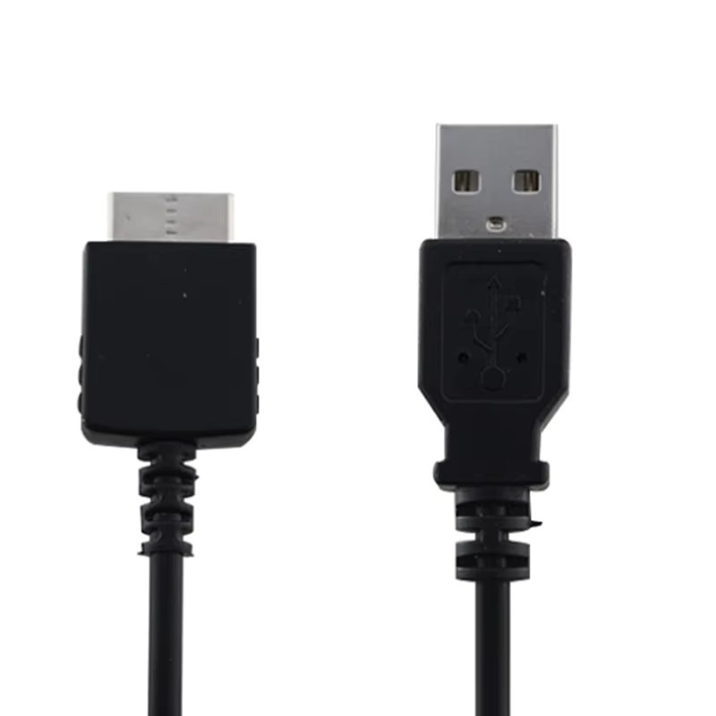 Sony USB-Daten- und Ladekabel in Schwarz für MP3 MP4 Walkman Musikplayer, kompatibel mit Sony A720, S544, S703, E353 und X1050 - Bild 2