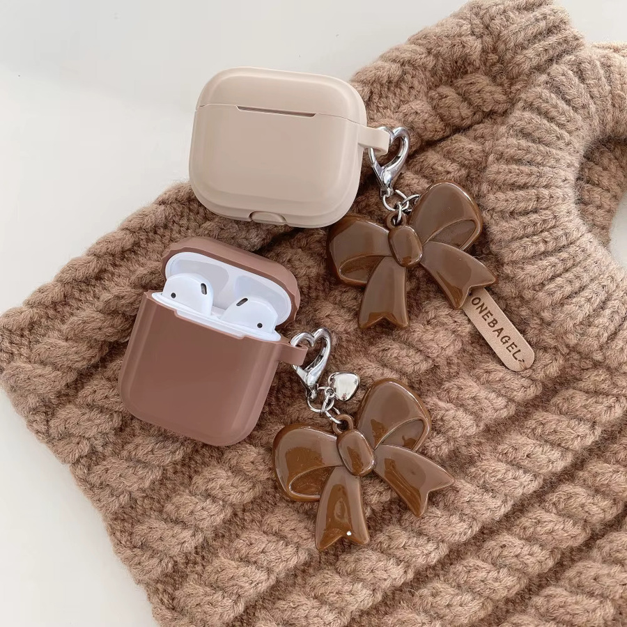 Silikon Kopfhörerhülle mit süßem Schleifen-Design für Apple AirPods Pro 3 - Bild 4