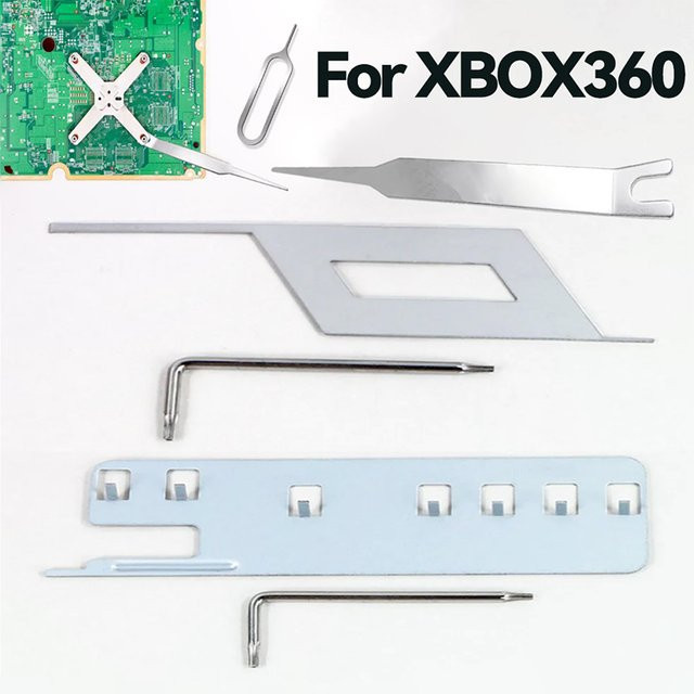 JCD Werkzeugset zum Öffnen der Xbox 360 Fat und Slim Konsole inklusive X-Clamp und Zange in Silber - Bild 1